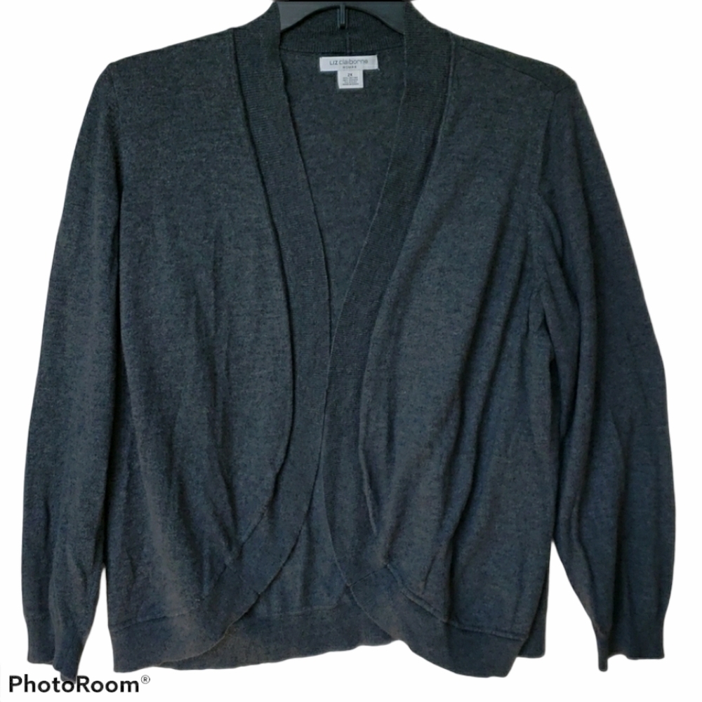 LIZ CLAIBORNE | Women's Gray Shrug | Size …